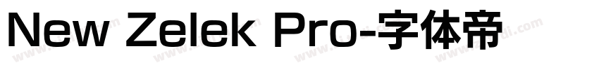 New Zelek Pro字体转换
